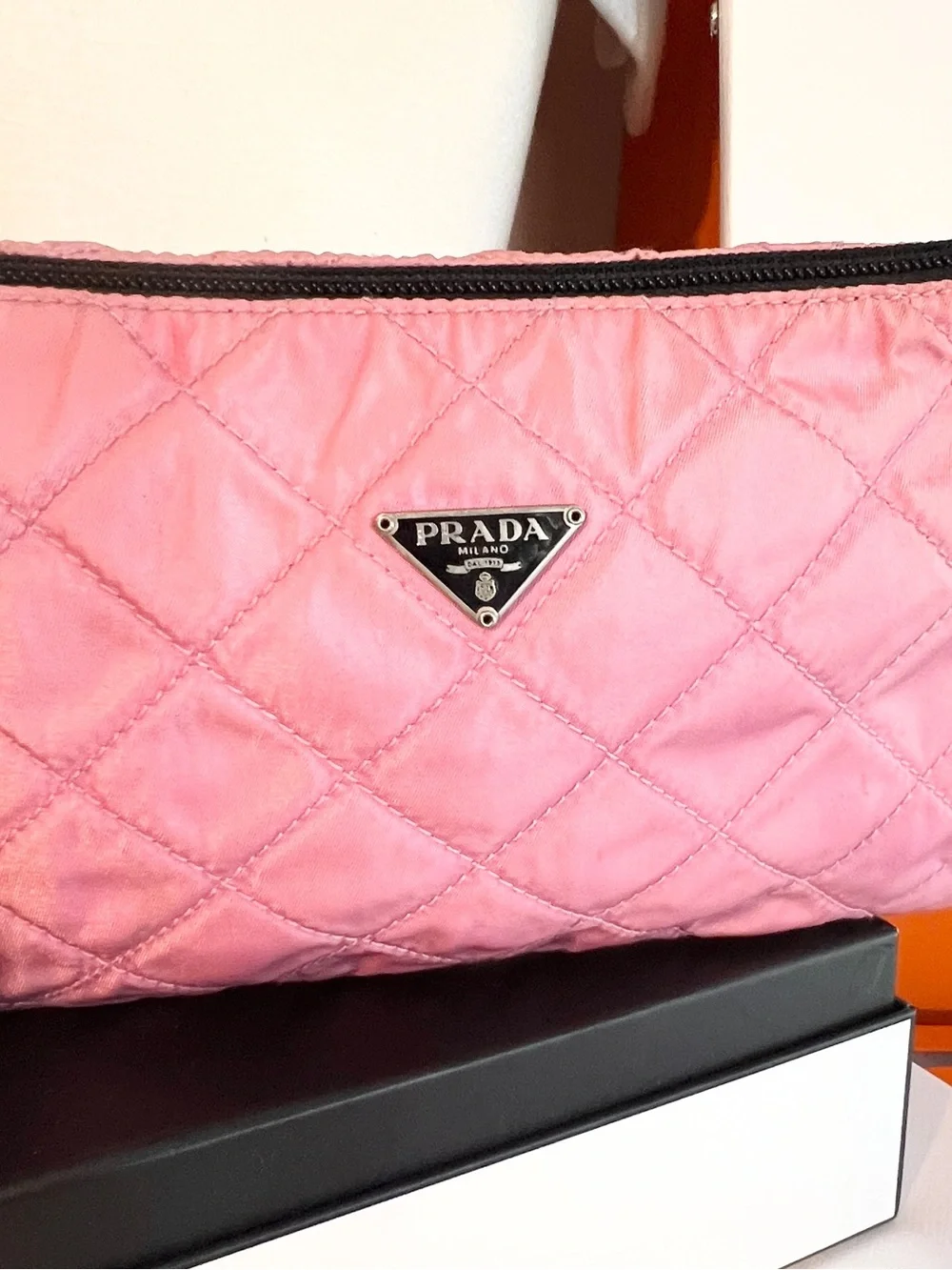 Prada Pink Quilted Nylon wristlet bag! 🌟Offers always welcome! - Picture 8 of 9